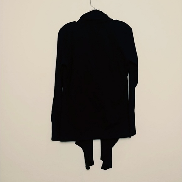 Fabletics | Open front Draped Cardigan Black Med - Picture 2 of 4